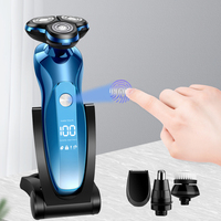 Rasoir électrique étanche pour homme, rasoir lointain, tondeuse à barbe, coupe de cheveux aste, machine à raser 1